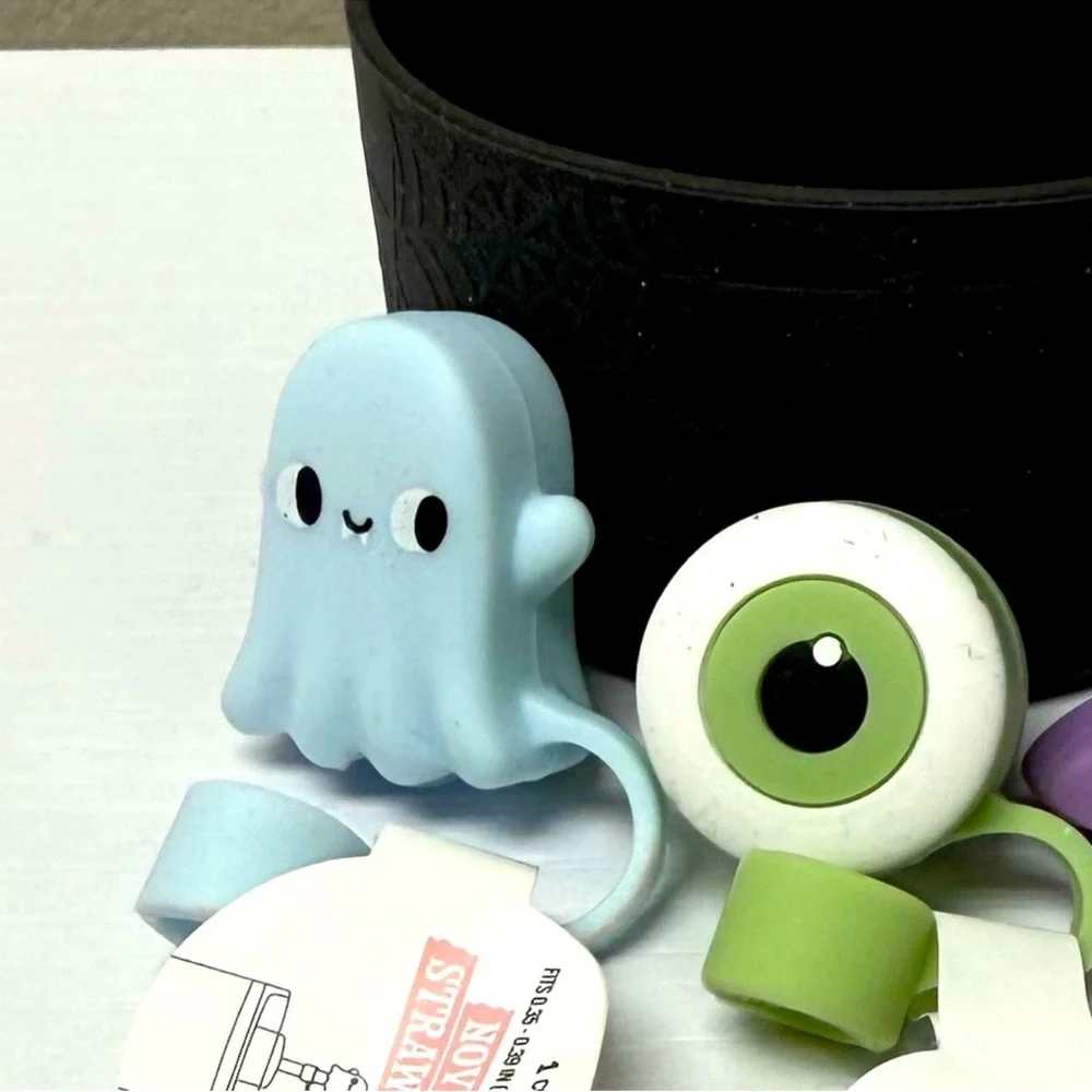 New! Target Bullseye Tumbler Accessories:  1 Boots & 3 Straw Toppers